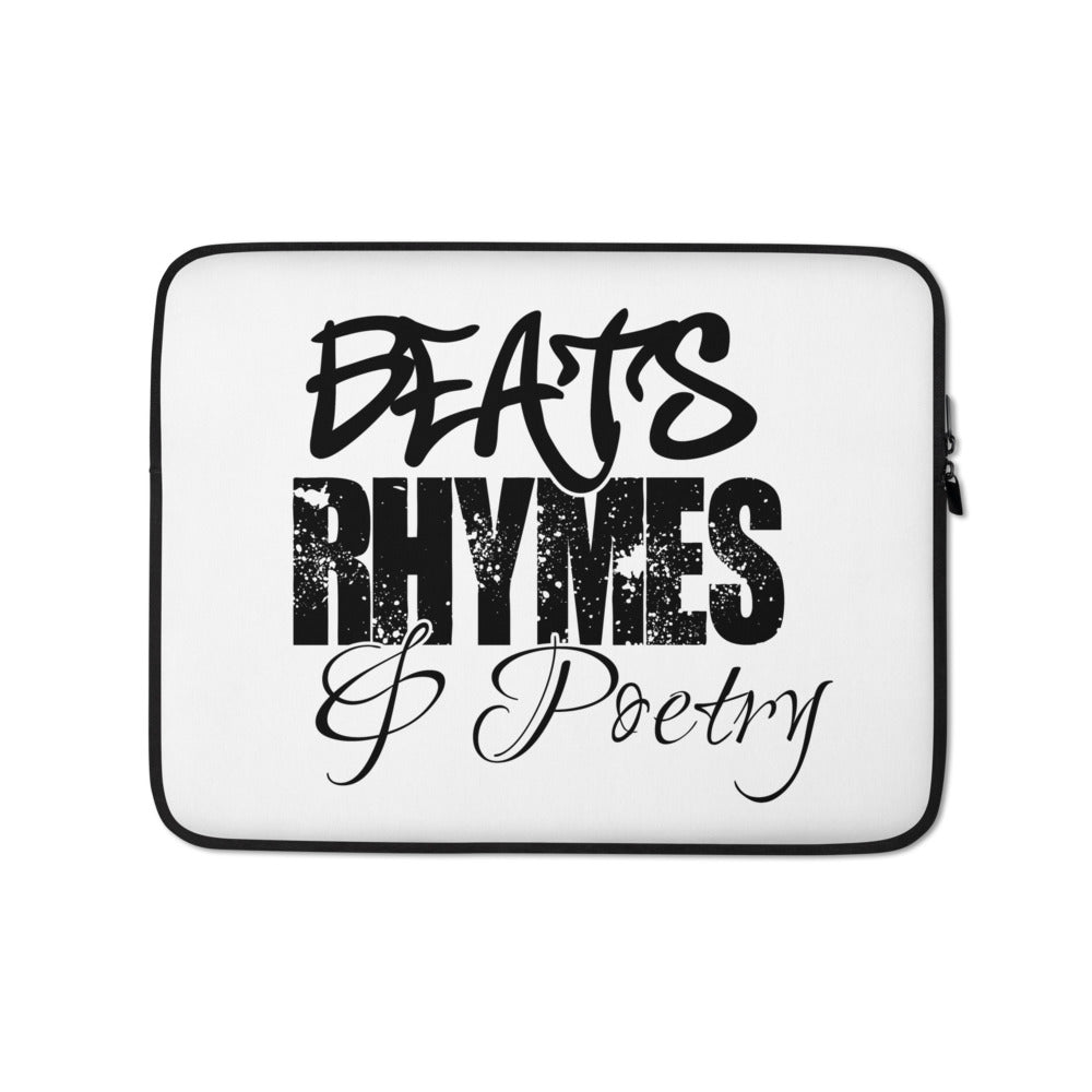 Beats Rhymes & Poetry Laptop Sleeve